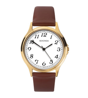 Quartz Leather Strap Watch