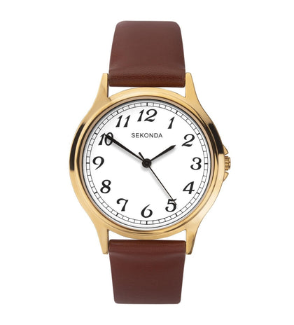 Quartz Leather Strap Watch