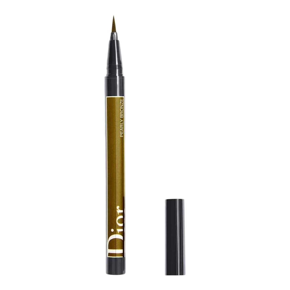 Christian Dior, Diorshow On Stage, Waterproof, Ultra-Flexible Felt Tip, Intense Color, Liquid Eyeliner, 466, Pearly Bronze, 0.55 ml