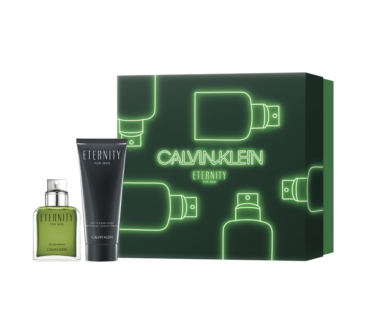 Set Calvin Klein: Eternity, Perfume, For Men, 50 ml + Eternity, Nourishing, Shower Gel, All Over The Body, 100 ml