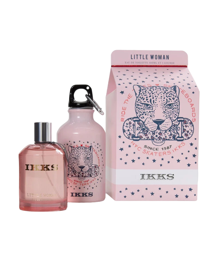 Set Ikks: Little Woman, Parfum, Pentru femei, 100 ml + Little Woman, GWP Glass Water Bottle Pink