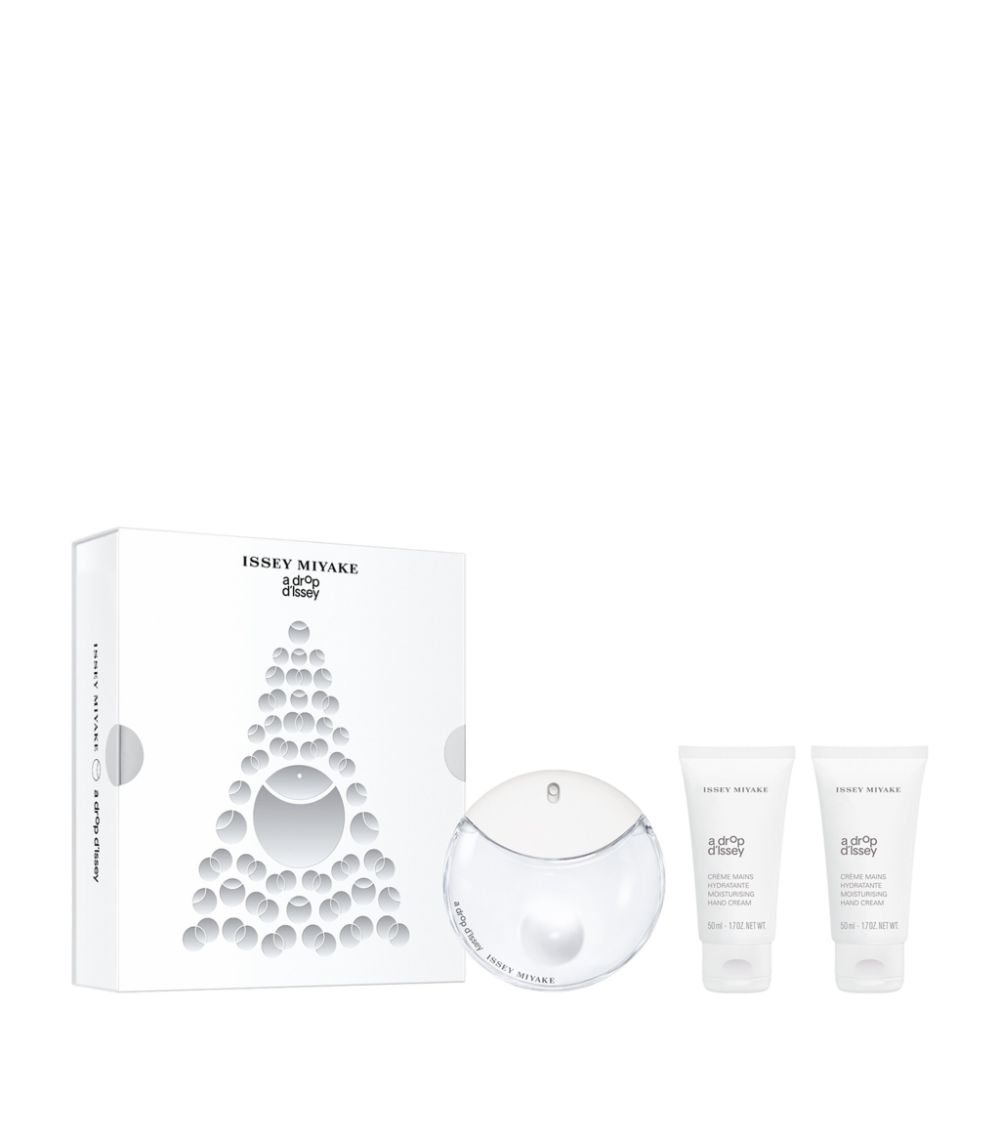 Xmas 2023 Set Issey Miyake: A Drop D'Issey, Hidratant, Cremă de mâini, 2 buc, 50 ml + A Drop D'Issey, Parfum, Pentru femei, 50 ml