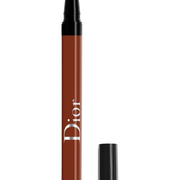 Christian Dior, Diorshow On Stage, Waterproof, Ultra-Flexible Felt Tip, Intense Color, Liquid Eyeliner, 676, Satin Rust, 0.55 ml