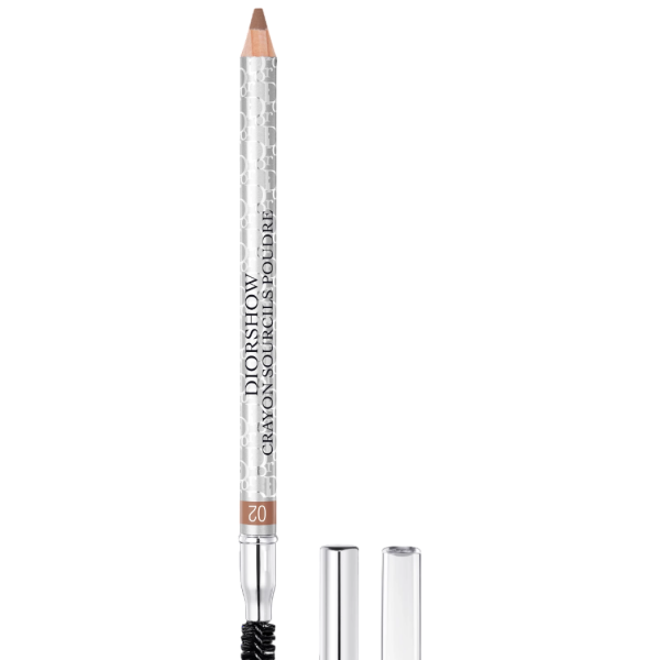 Christian Dior, Diorshow, Waterproof, Double-Ended, Eyebrow Cream Pencil & Brush 2-In-1, 02, Chestnut, 1.19 g