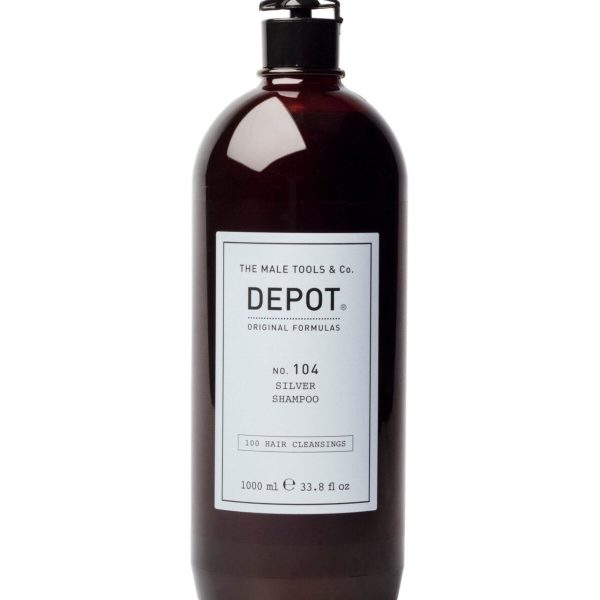 Depot, 100 Hair Cleansing No. 104, Botanical Complex, Hair Shampoo, For Neutralisation Of Yellow Tones, 1000 ml