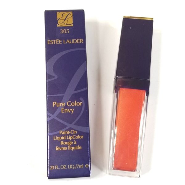 Estee Lauder, Pure Color Envy Paint-On Liquid LipColor, Matte, Liquid Lipstick, 305, Patently Peach, 7 ml