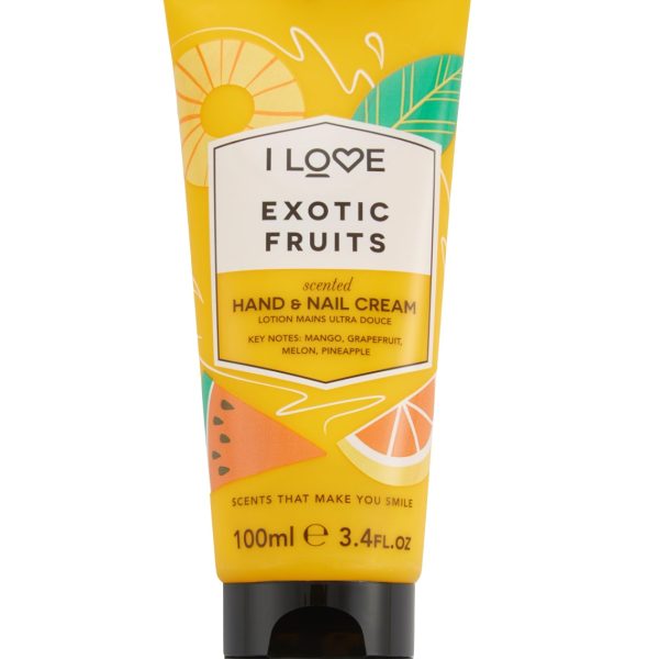 I Love, Signature Collection, Moisturizing, Hand & Nail Cream, Exotic Fruits, 100 ml