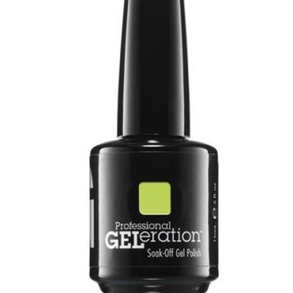Jessica, GELeration Colours, Semi-Permanent Nail Polish, GEL-1143, Green, 15 ml