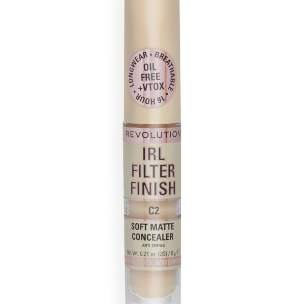 Makeup Revolution, IRL Filter Finish, Cover Dark Spots, Cream Concealer, C2, 6 g