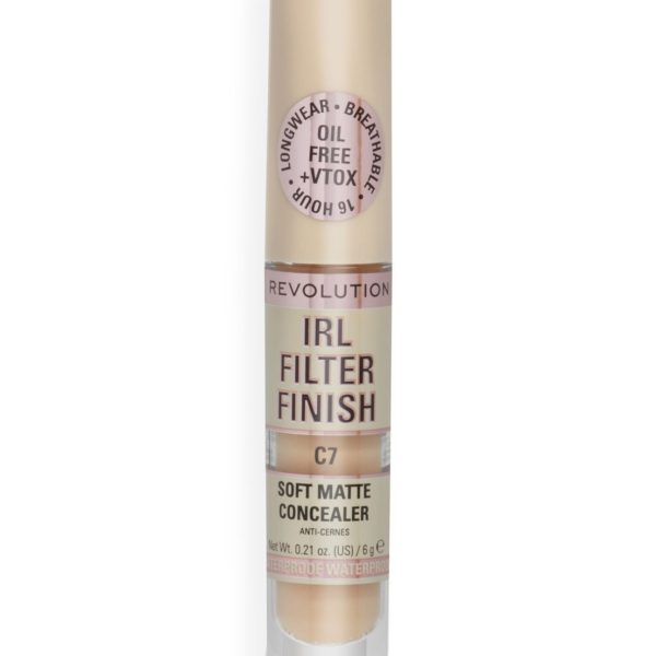 Makeup Revolution, IRL Filter Finish, Cover Dark Spots, Cream Concealer, C7, 6 g