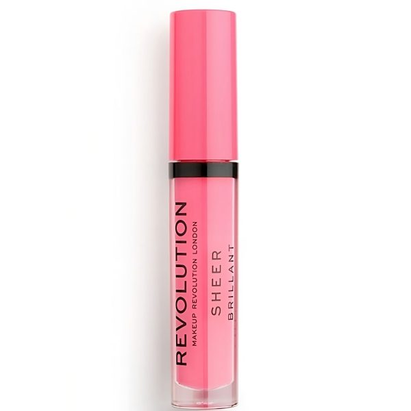 Makeup Revolution, Sheer Brillant, Vegan, Lip Gloss, 139, Cutie, 3.5 ml