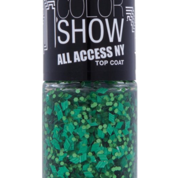 Maybelline, Color Show All Access, Top Coat, Nail Polish, Nr. 425, Lady Liberty, 6 ml