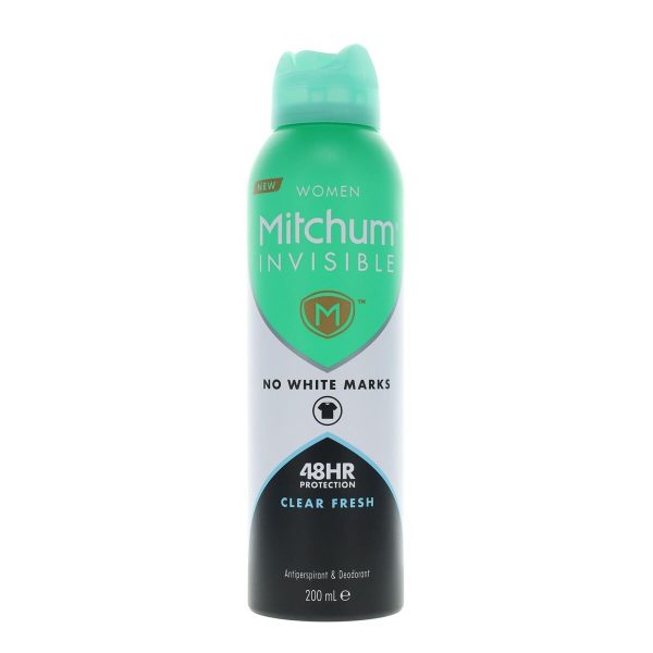 Mitchum, Invisible Clear Fresh, Hydrating 48H, Deodorant Spray, For Women, 200 ml