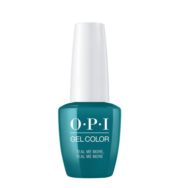 Opi, Gel Color, Semi-Permanent Nail Polish, Teal Me More, Teal Me More, 15 ml