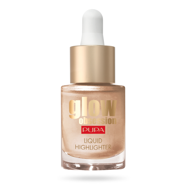 Pupa, Glow Obsession, Paraben-Free, Illuminating, Liquid Highlighter, 002, Moon Light, For Face, 13.5 ml