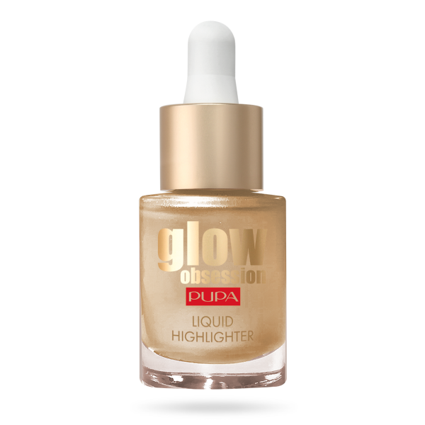 Pupa, Glow Obsession, Paraben-Free, Illuminating, Liquid Highlighter, 100, Sunrise, For Face, 13.5 ml