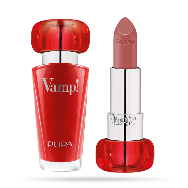 Pupa, Vamp!, Paraben-Free, Volume, Cream Lipstick, 107, Rosewood, 3.5 g