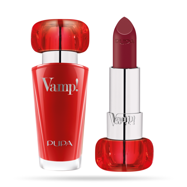 Pupa, Vamp!, Paraben-Free, Volume, Cream Lipstick, 300, Scarlet Bordeaux, 3.5 g