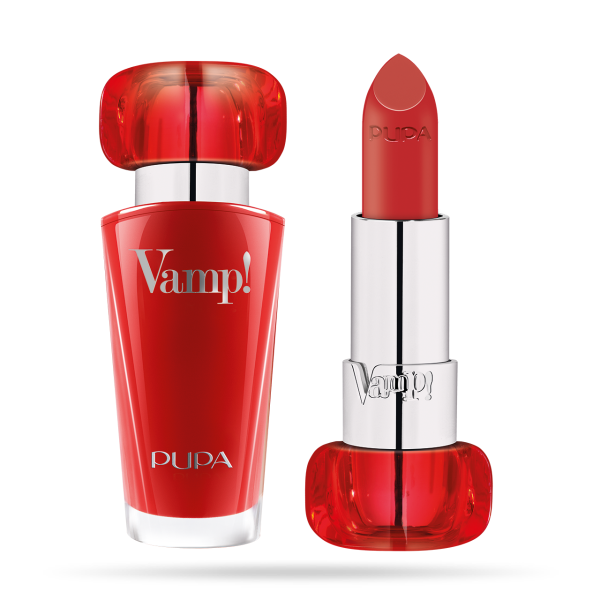 Pupa, Vamp!, Paraben-Free, Volume, Cream Lipstick, 304, Red Flame, 3.5 g