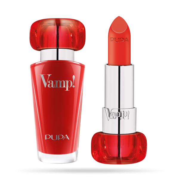 Pupa, Vamp!, Paraben-Free, Volume, Cream Lipstick, 306, Outstanding Orange, 3.5 g *Tester