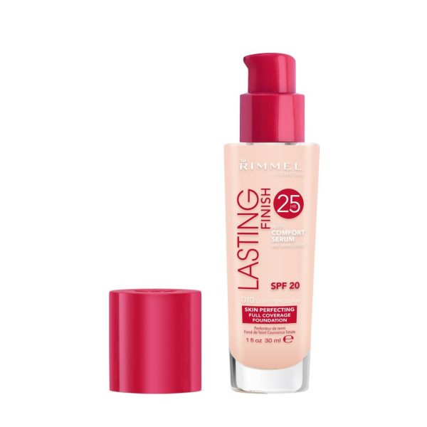 Rimmel London, Lasting Finish, Liquid Foundation, 010, Porcelain, SPF 20, 30 ml
