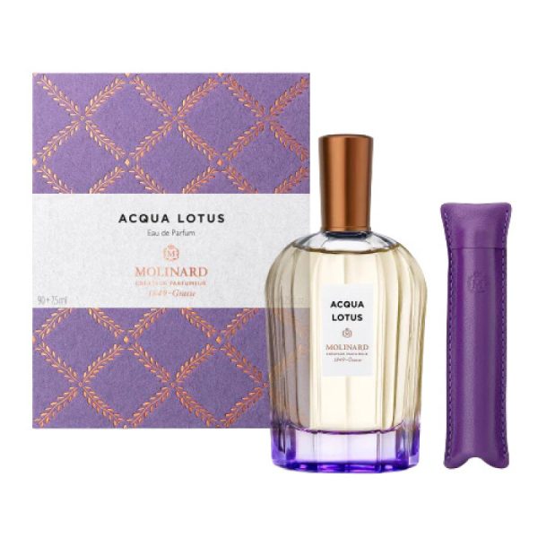 Set Molinard: Collection Privee - Acqua Lotus, Eau De Parfum, For Women, 90 ml + Collection Privee - Acqua Lotus, Eau De Parfum, Unisex, 7.5 ml