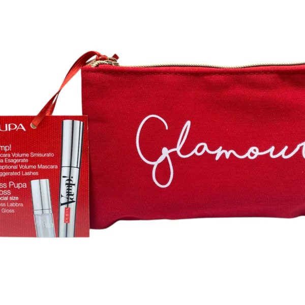 Set Pupa: Vamp! Definition, Paraben-Free, Waterproof, Lash Defining, Mascara, 001, Extra Black, 9 ml + Pupa, Lip Gloss, 1.5 ml *Miniature