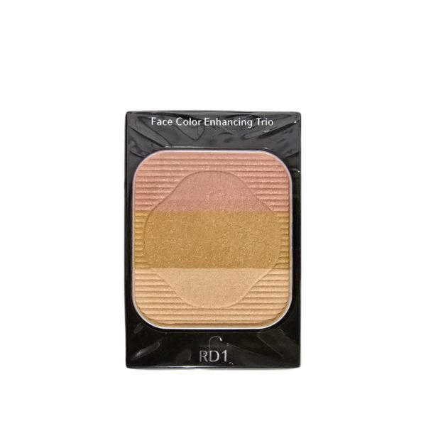 Shiseido, Face Color Enhancing Trio, Non-Comedogenic, Blushing/Sculpting & Harmonizing, Face Palette, Rd1, Apple, 3 Shades, 7 g *Tester
