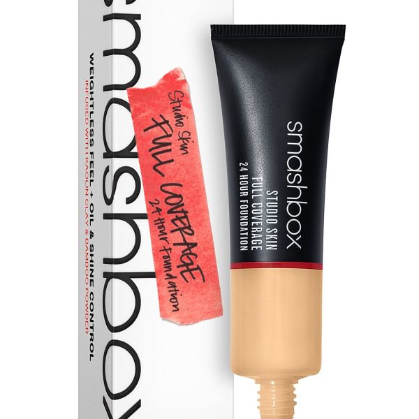 Smashbox, Studio Skin, High Cover, Liquid Foundation, 2.22, Light-Medium Neutral Olive, 30 ml
